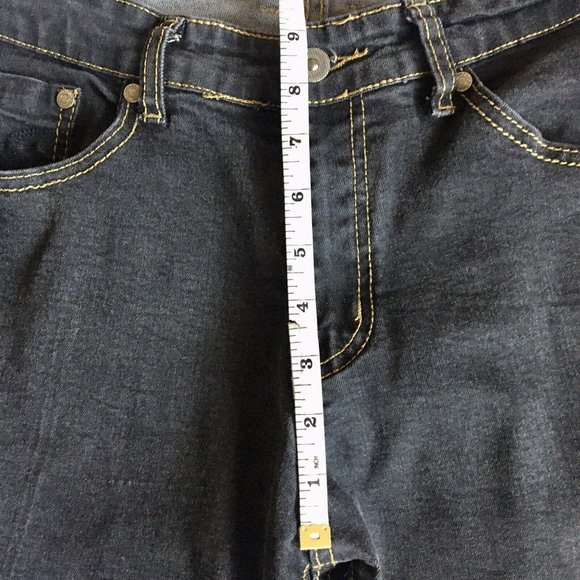 House Of Lords Black Slim Straight Jeans W 34 L‎ 30.5 5 pocket - Picture 7 of 9